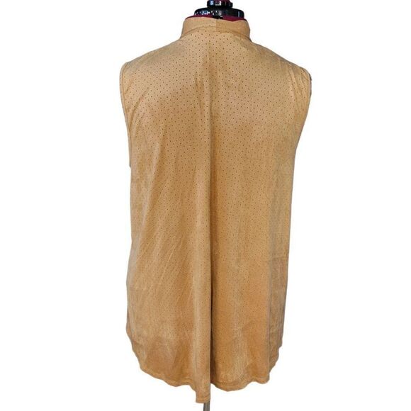 Espresso Faux Suede Shrug Vest (Size 2X) - Picture 4 of 7